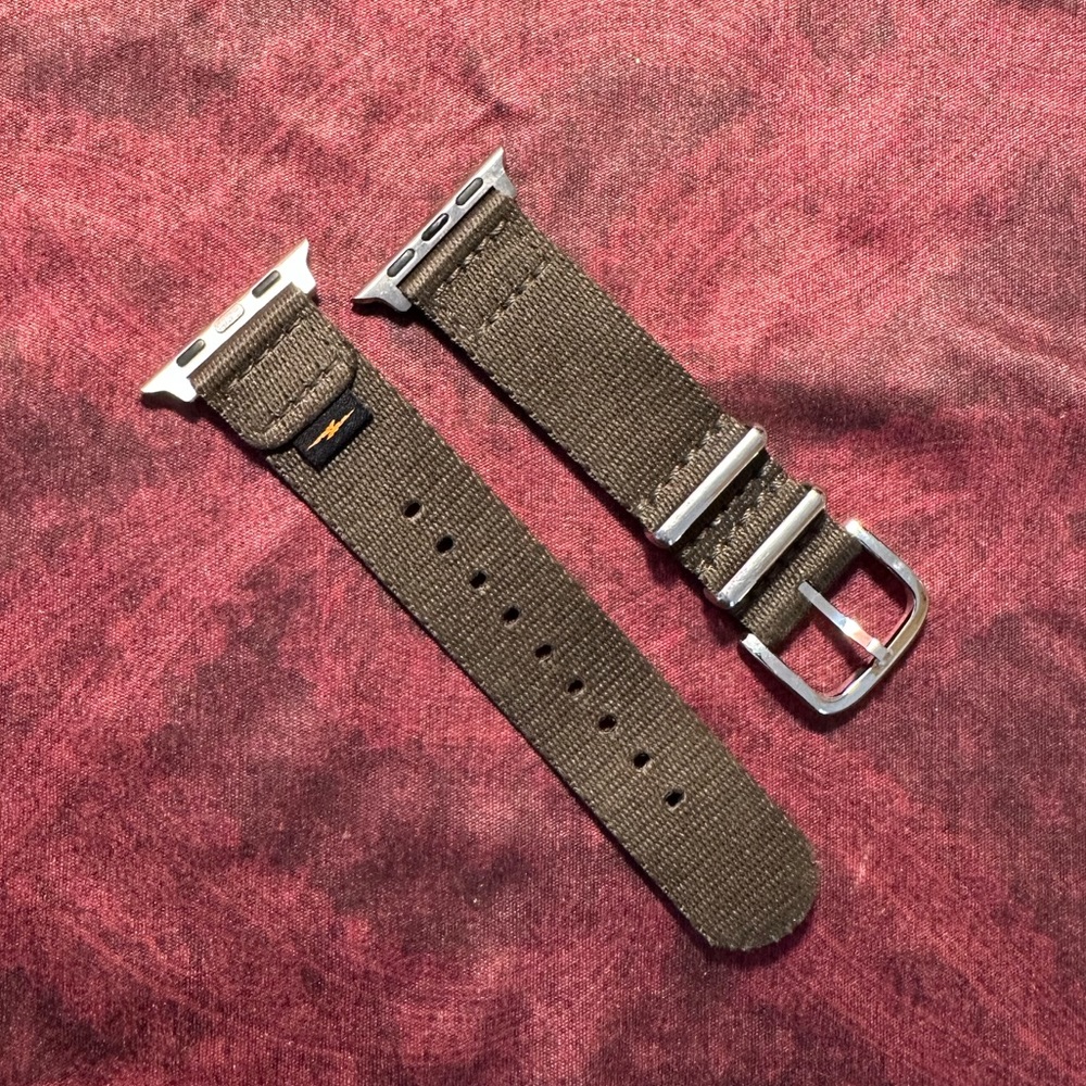 Shinola Detroit Khaki Nylon Strap for Apple Watch 38mm/40mm